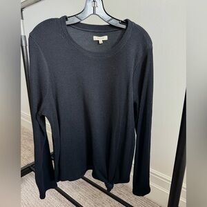 Madewell Black Knit Long Sleeve w/ Knot